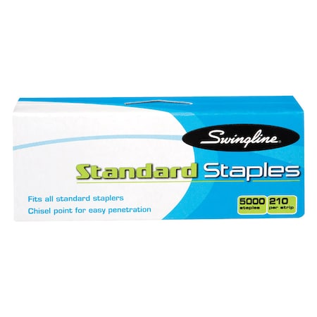 Swingline Swingline 1/4 in. L Flat Crown Standard Staples 5000 pk S7079350R